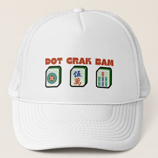 Mahjong Dot Crak Bam Trucker Pet (Voorkant)