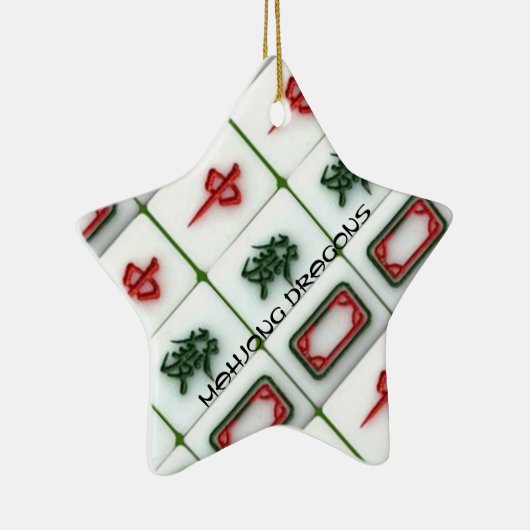 Mahjong Dragons Keramisch Ornament (Rechts)