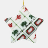Mahjong Dragons Keramisch Ornament (Voorkant)