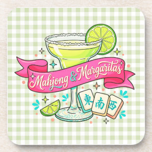 Mahjong en Margaritas Game Night Cocktail Bier Onderzetter
