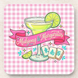 Mahjong en Margaritas Game Night Cocktail Bier Onderzetter
