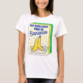 Mahjong Era Banaan Schil Game Tile T-Shirt (Voorkant)