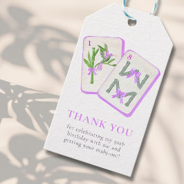 Mahjong Feest Cadeaulabel