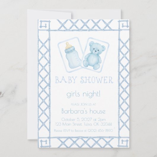 mahjong feest liefhebber Groene Draak Bamboe Kaart (Voorkant)