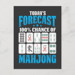 Mahjong Forecast Mah Jong Boardgame Lover Briefkaart