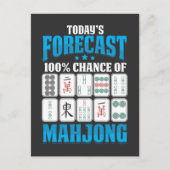 Mahjong Forecast Mah Jong Boardgame Lover Briefkaart (Voorkant)