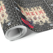 Mahjong framed cadeaupapier (Rol Hoek)