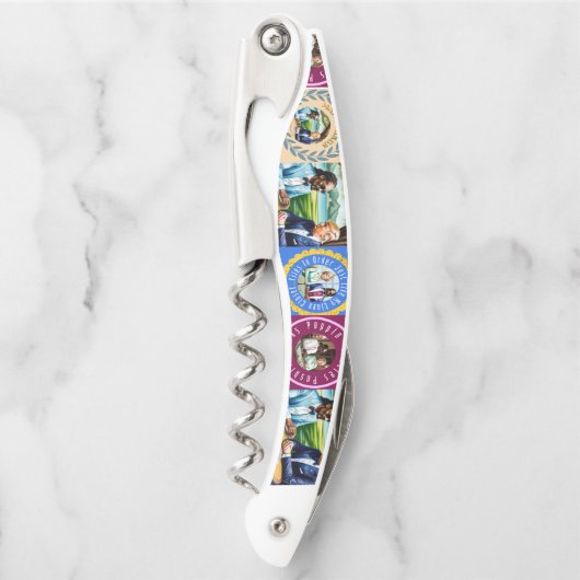 Mahjong Funny Kurkentrekker: Martha Snoop en Trump Kurkentrekker (Voorkant)