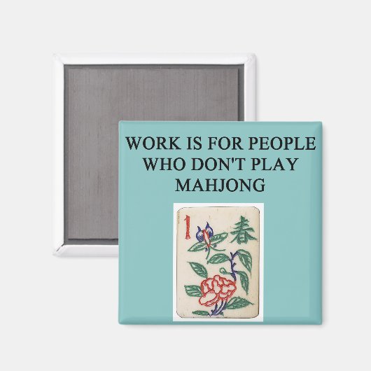 mahjong game player magneet (Voorkant / Achterkant)