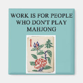 mahjong game player magneet (Voorkant)