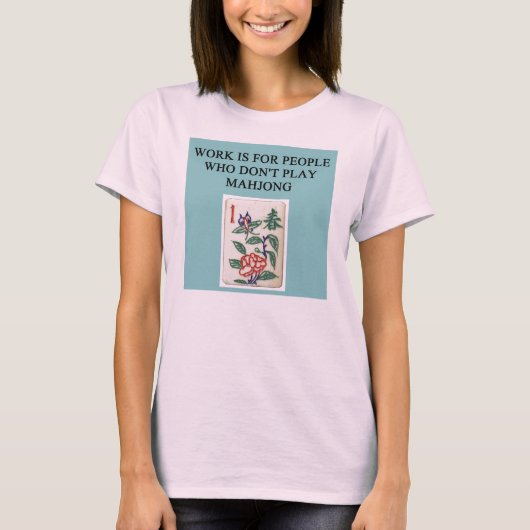 mahjong game player t-shirt (Voorkant)