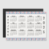 Mahjong Game Tegels 2025 Kalender Magnetische Kaar (Voorkant / Achterkant)