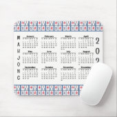 Mahjong Game Tegels 2025 Kalender Mousepad Muismat (Met muis)