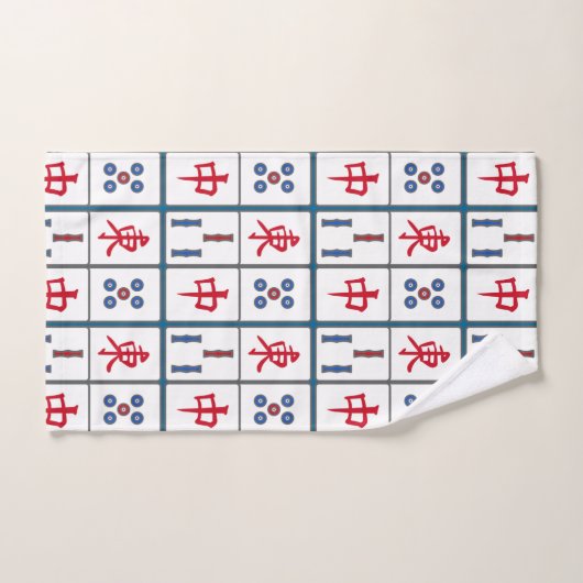 Mahjong Game Tegels Design Bad Handdoek (Handdoek)