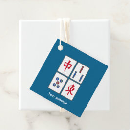 Mahjong Game Tegels Design Bedankjes Labels