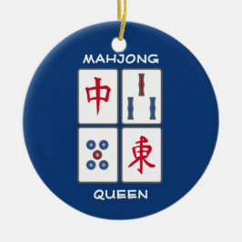 Mahjong Game Tegels Design Ceramic Ornament