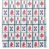 Mahjong Game Tegels Design Douchegordijn (Voorkant)