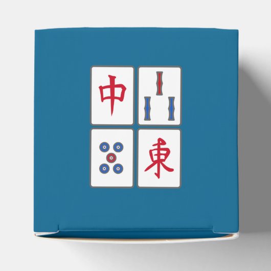 Mahjong Game Tegels Design Favor Box Bedankdoosjes (Bovenkant)