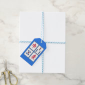 Mahjong Game Tegels Design Gift Kaart Cadeaulabel (Met Touw)
