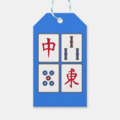 Mahjong Game Tegels Design Gift Kaart Cadeaulabel (Voorkant)
