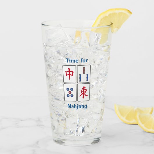 Mahjong Game Tegels Design Glas (Achterkant ijs)