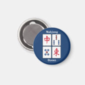 Mahjong Game Tegels Design Magnet (Voorkant / Achterkant)
