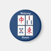 Mahjong Game Tegels Design Magnet (Voorkant)