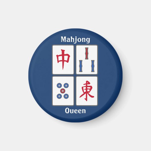 Mahjong Game Tegels Design Magnet (Voorkant)