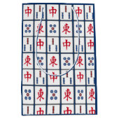 Mahjong Game Tegels Design Medium Gift Bag Cadeauzakje (Voorkant)