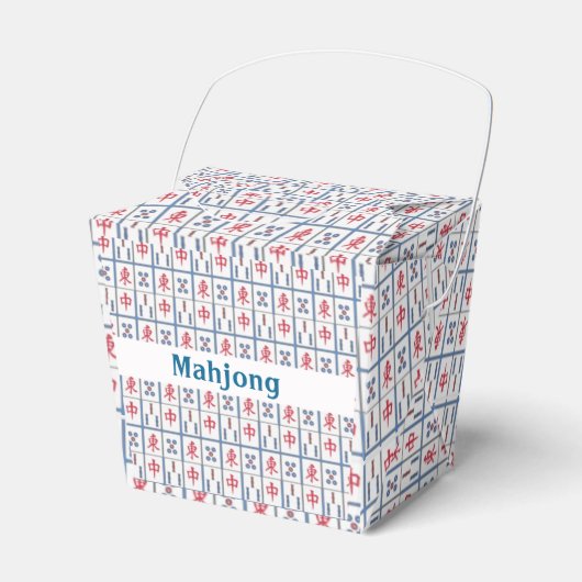 Mahjong Game Tegels Design Party Favor Box Bedankdoosjes (Voorkant Zijde)