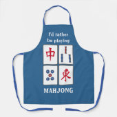 Mahjong Game Tegels Design Schort (Voorkant)