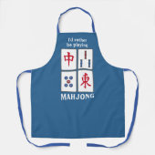 Mahjong Game Tegels Design Schort (Voorkant)
