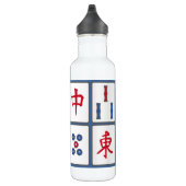 Mahjong Game Tegels Design Water Bottle Waterfles (Rechts)