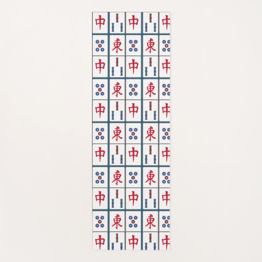 Mahjong Game Tegels Design Yogamat (Voorkant)