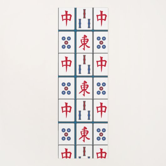 Mahjong Game Tegels Design Yogamat (Achterkant)