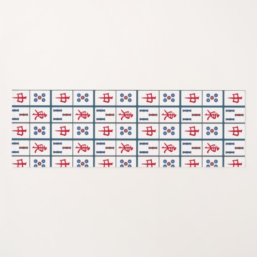 Mahjong Game Tegels Design Yogamat (Voorkant (horizontaal))