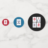 Mahjong Game Tegels DesignTable Confetti (Voorkanten)