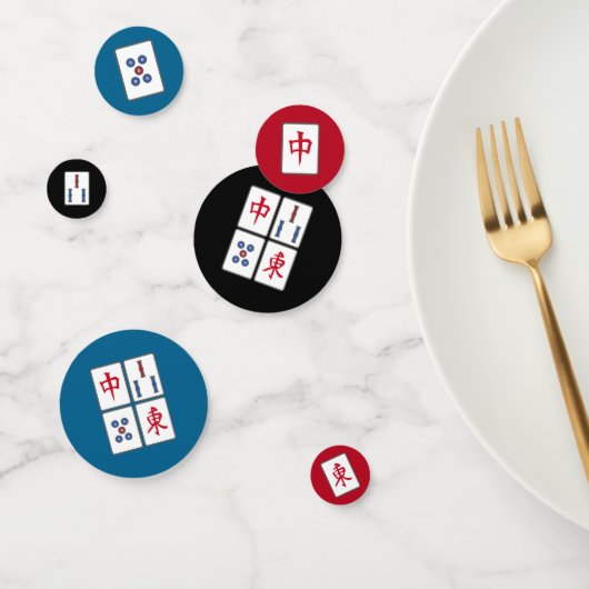 Mahjong Game Tegels DesignTable Confetti (Groep)