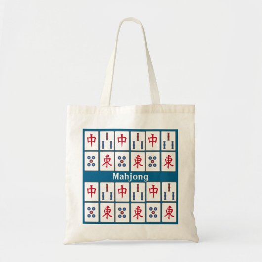 Mahjong Game Tegels DesignTote Bag Tote Bag (Voorkant)