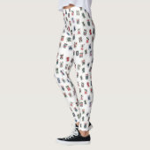 MahJong-game tegels in Amerikaanse stijl Leggings (Links)