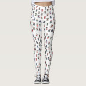 MahJong-game tegels in Amerikaanse stijl Leggings (Voorkant)