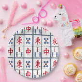 Mahjong Game Tegels Ontwerppapier Borden Papieren Bordje (Feest)
