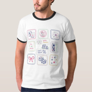 Mahjong Geïnspireerde Tegels & Geluksbrengers Coll T-shirt