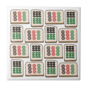 Mahjong Geluks Strategie Speler Fans Tegeltje