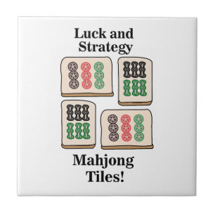 Mahjong Geluks Strategie Speler Fans Tegeltje
