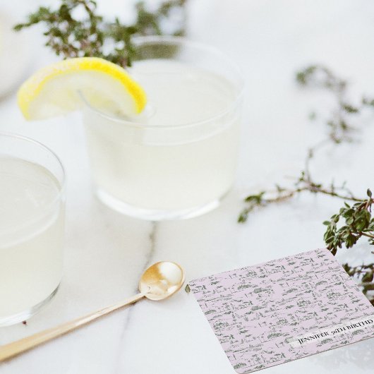 Mahjong Gepersonaliseerd Paarse toilet Kartonnen Onderzetters