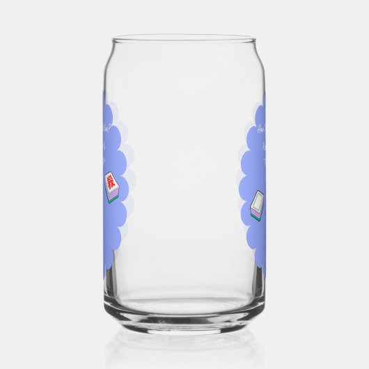 Mahjong glas voor vrienden (Links)