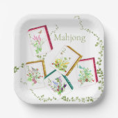 Mahjong Glitter Tegels Papier Bord (Voorkant)