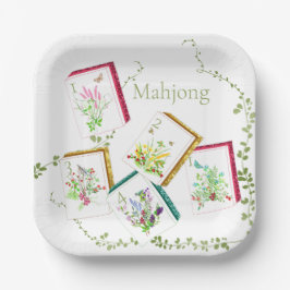 Mahjong Glitter Tegels Papier Bord