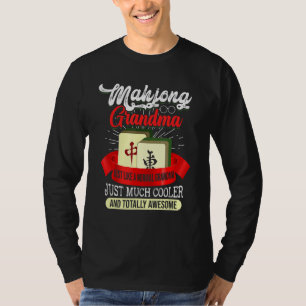 Mahjong Grandma is veel koeler - Chinees Mahjong T-shirt